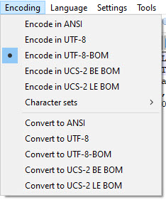 UTF-8 format