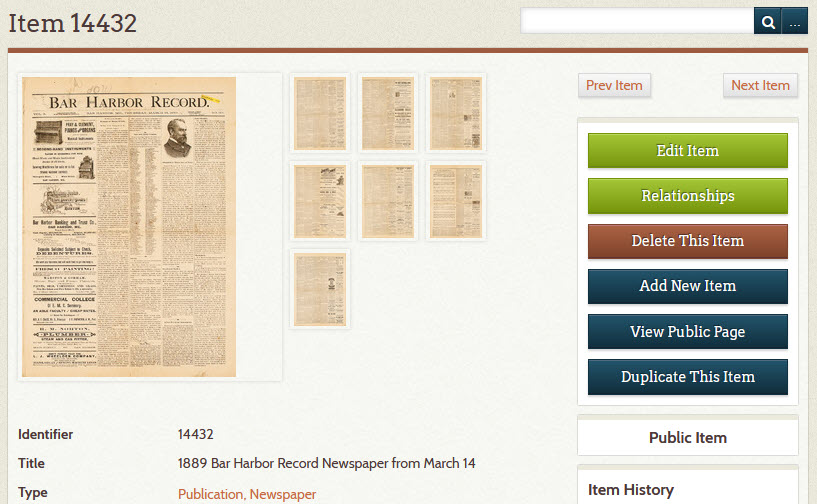 Example of attached files