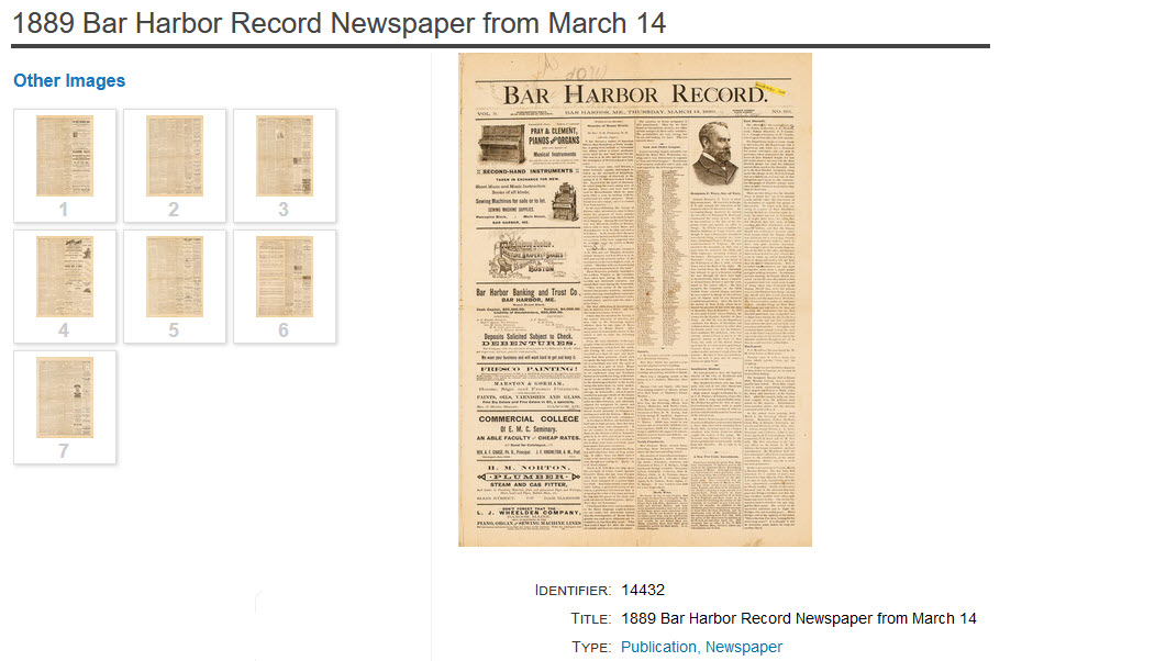 Eight files on public view item page
