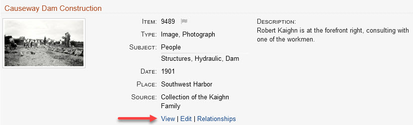Search results quick links