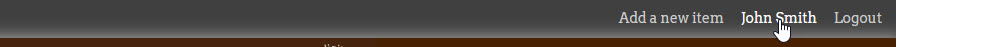 admin menu bar