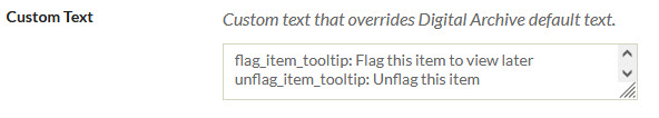 Custom text