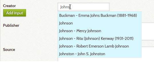 Suggestions as you type