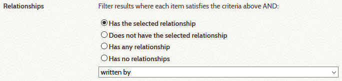 Searching for relationships