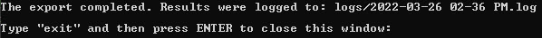 Exporter End