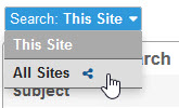 Searching selector options