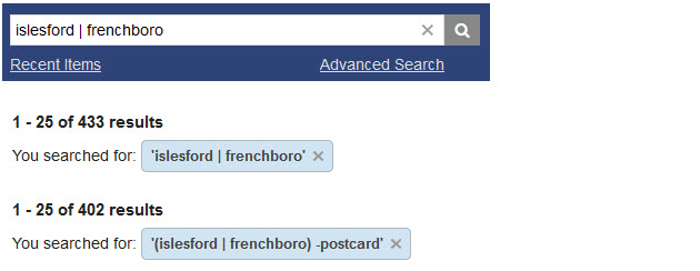 advanced search