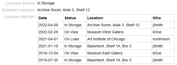location history